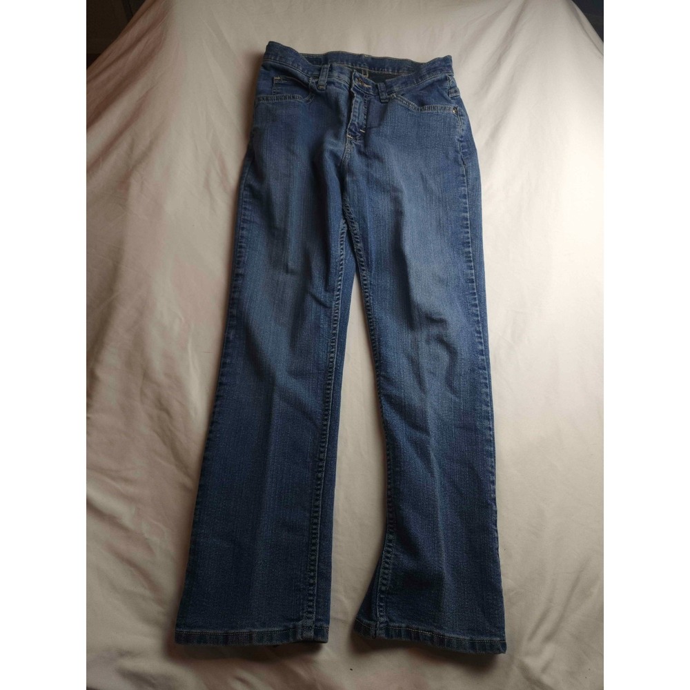 Lee Riders Jeans Womens Size 8P Blue Denim Medium‎ Wash Classic Straight Leg